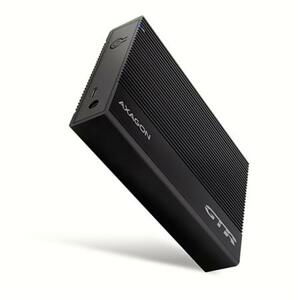 Axagon EE35-GTR, USB-C 5Gbps - SATA 6G 3.5" RIBBED box, černý; EE35-GTR