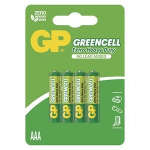 GP Zinková baterie Greencell AAA (R03); B1211