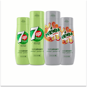 SodaStream set příchutí 7UP free a Mirinda free 440 ml; sada42004024+42004026