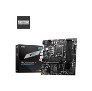 MSI MB Sc LGA1700 PRO B760M-P, Intel B760, 4xDDR5, 1xDP, 1xHDMI, 1xVGA, mATX; PRO B760M-P