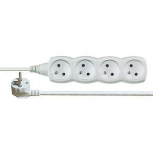 EMOS Prodlužovací kabel bílý 4 zásuvky 5m *P0415; 1902040500