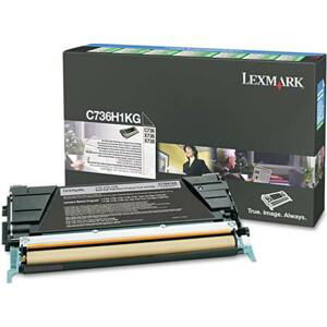 Lexmark C736H1KG - C736, X736, X738 Black High Yield Return Programme Toner Cartridge (12K); C736H1KG