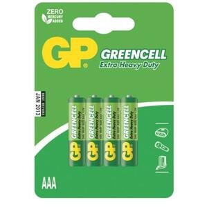 GP 24G Baterie Greencell R03 (AAA, mikrotužka) blistr, 4ks; 1012114000