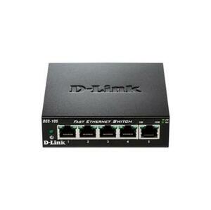 D-Link DES-105/E 5-port 10/100 Metal Housing Desktop Switch; DES-105/E