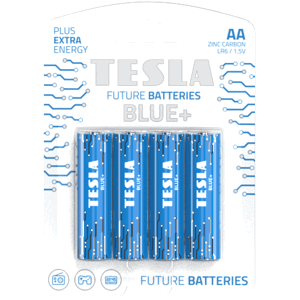 TESLA BLUE+ AA - baterie LR06, jednorázová, 4ks
