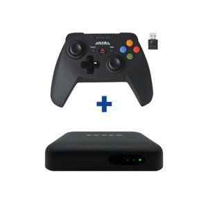 TESLA - SET MediaBox XA400 Android TV + gamepad Shaks S1+