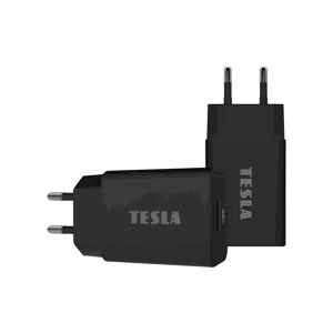 TESLA Power Charger QC50 - napájecí adaptér 12 W (černá barva)