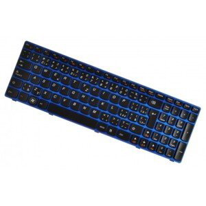 Lenovo IdeaPad Z570 1024-96U klávesnice na notebook modrý rámeček CZ/SK