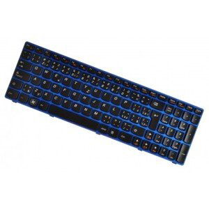 Lenovo IdeaPad Z570 1024-DCU klávesnice na notebook modrý rámeček CZ/SK