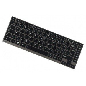 Toshiba N860-7837-T601 klávesnice na notebook CZ/SK stříbrný rámeček, podsvícená