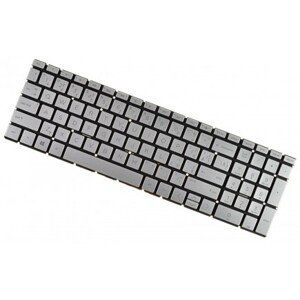 HP 15-CS0057TX klávesnice na notebook Stříbrná, Bez rámečku, Podsvícená, CZ/SK