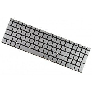 HP Pavilion 15-CS0104TX klávesnice na notebook Stříbrná, Bez rámečku, Podsvícená, CZ/SK