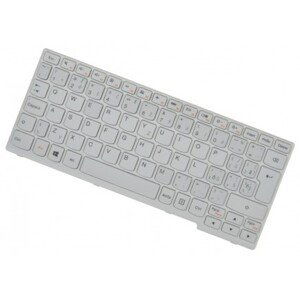 Kompatibilní Lenovo 25210801 25210849 klávesnice na notebook bílá, s rámečkem CZ/SK