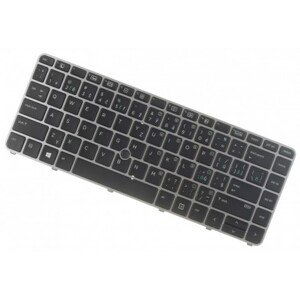 HP ProBook 745 G3 klávesnice na notebook CZ/SK stříbrný rámeček, podsvícená, Trackpoint