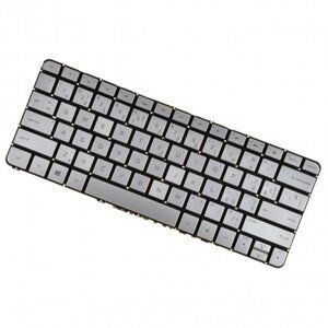 HP Spectre 13-4000 klávesnice na notebook CZ/SK Stříbrná, Bez rámečku, Podsvícená