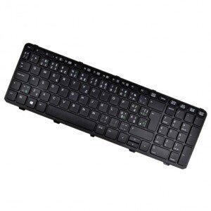 HP kompatibilní 73869-051 klávesnice na notebook černá CZ/DE