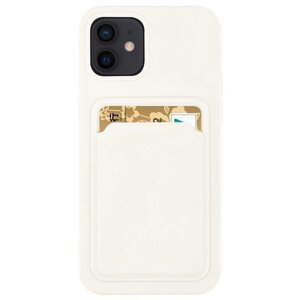 Silikonové pouzdro s kapsou na Xiaomi Redmi NOTE 10 Pro white