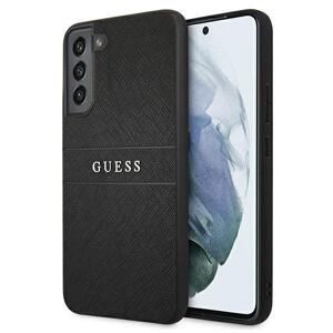 Guess GUHCS22SPSASBBK hard silikonové pouzdro Samsung Galaxy S22 5G black Saffiano Stripe