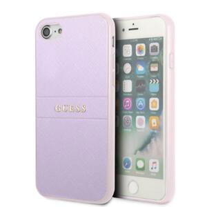 Guess hard obal na iPhone SE 2022 / SE 2020 / 8 / 7 Purple 4G Logo Saffiano