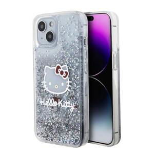 Hello Kitty silikonový obal na iPhone 15 6.1" Liquid Glitter Electroplating Head Logo