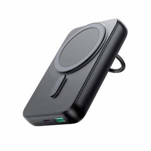 Joyroom JR-W050 20W MagSafe powerbanka s bezdrátovým nabíjením a kroužkem 10000mAh Černá