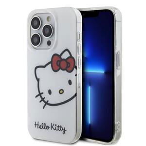 Hello Kitty silikonový obal na iPhone 15 PRO MAX 6.7" White IML Head Logo