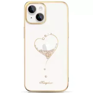 Kingxbar Wish Series obal s crystaly na iPhone 15 6.1" Gold