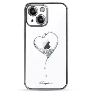 Kingxbar Wish Series obal s crystaly na iPhone 15 6.1" Silver