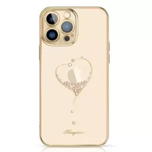 Kingxbar Wish Series obal s crystaly na iPhone 15 PRO 6.1" Gold