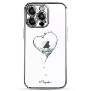 Kingxbar Wish Series obal s crystaly na iPhone 15 PRO MAX 6.7" Silver