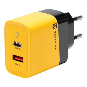 Rychlonabíječka Tactical Microgrid GaN 45W 2 x USB Yellow