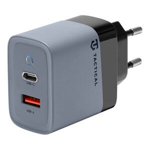 Rychlonabíječka Tactical Microgrid GaN 45W 2 x USB Grey