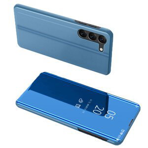 Knížkové pouzdro na Samsung Galaxy S24 5G s průhlednou přední stranou Blue
