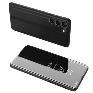 Knížkový obal na Samsung Galaxy S24 PLUS s průhlednou přední stranou Black