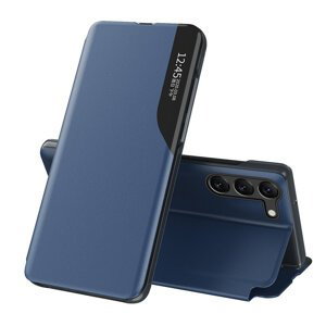 Knížkový kryt s imitací kůže na Samsung Galaxy S24 PLUS Blue