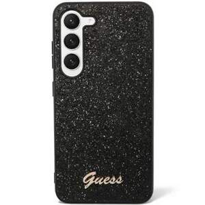 Guess hard silikonové pouzdro Samsung Galaxy S24 PLUS black Glitter Script