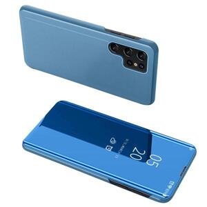 Knížkový obal na Samsung Galaxy A05s s průhlednou přední stranou Modrý