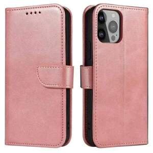 Elegantní knížkový obal na Samsung Galaxy A55 5G Magnet Case Pink