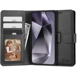 Knížkový kryt na Samsung Galaxy S23 FE Tech-Protect Wallet Černý