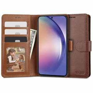 Knížkové pouzdro na Samsung Galaxy A54 5G Tech-Protect Wallet Hnědé