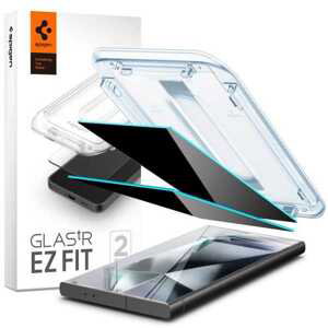 Celoplošné tvrzené sklo Samsung Galaxy S24 ULTRA Privacy Spigen GLAS.TR "EZ FIT" 2 KUSY