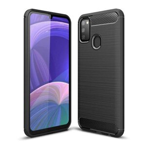 Carbon silikonové pouzdro na Samsung Galaxy M21 / M30s black