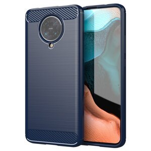 Carbon silikonové pouzdro na Xiaomi Poco F2 Pro blue