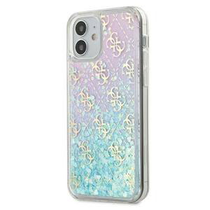 Guess GUHCP12SLG4GGBLPI hybrid silikonové pouzdro iPhone 12 Mini 5.4" pink Gradient Liquid Glitter 4G