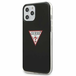 Guess GUHCP12LPCUCTLBK hard silikonové pouzdro iPhone 12 Pro MAX 6.7" black Triangle Collection