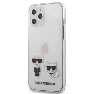 Karl Lagerfeld KLHCP12LCKTR hard silikonové pouzdro iPhone 12 Pro MAX 6.7" transparent Karl & Choupette