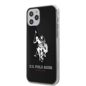 US Polo pouzdro na iPhone 12 / 12 Pro 6.1" Black Shiny Big Logo
