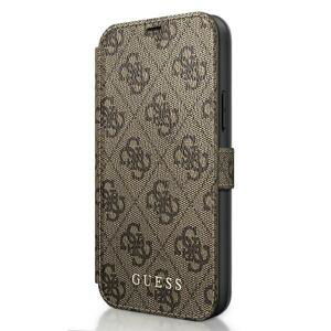 Guess GUFLBKSP12S4GB hard silikonové pouzdro iPhone 12 Mini 5.4" brown book 4G Charms Collection