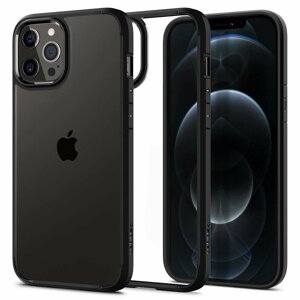 Spigen Ultra Hybrid pouzdro na iPhone 12 / 12 Pro Matte Black