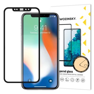 Wozinsky Celoplošně lepené temperované tvrzené sklo 9H na iPhone 12 Pro Max 6.7" black